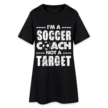 Football coach, no goal - Women’s T-Shirt Dress - black - Front