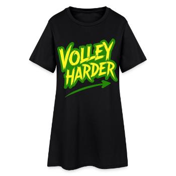 Volley Plus Padel Tennis Puissance Dire - Robe T-shirt Femme - noir - Devant