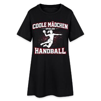 La fille de handball dit cadeau - Robe T-shirt Femme - noir - Devant