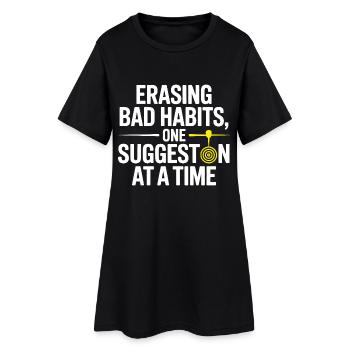 Hypnotiseur effaçant les mauvaises habitudes : un point à suggérer pour - Robe T-shirt Femme - noir - Devant