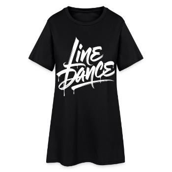 Line Dance – Country Western Tanz - Women’s T-Shirt Dress - black - Front