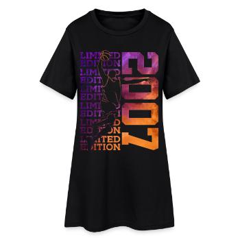 LIMITED EDITION 2007 BASKETBALL 19TH BIRTHDAY - Women’s T-Shirt Dress - black - Front