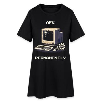 AFK pour toujours | Humour noir de l’entrepreneur de pompes funèbres - Robe T-shirt Femme - noir - Devant