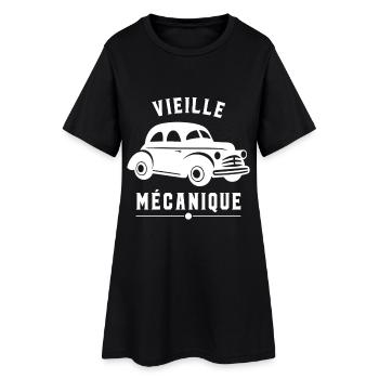 Vieille mécanique Passion auto ancienne humour - Robe T-shirt Femme - noir - Devant
