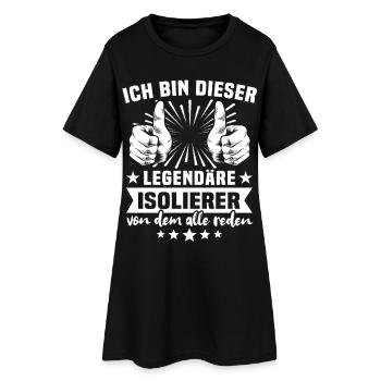 Légende de l’isolateur - Robe T-shirt Femme - noir - Devant
