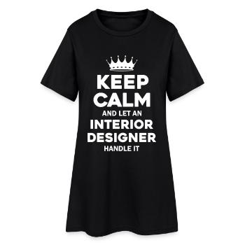 Déclaration du Reste du Designer d’Intérieur - Robe T-shirt Femme - noir - Devant