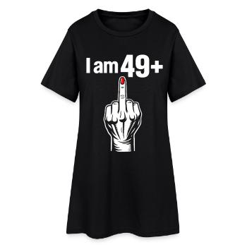 J’ai 49+ - Robe T-shirt Femme - noir - Devant