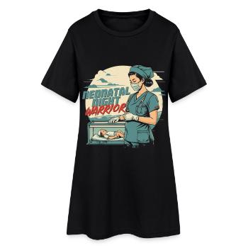 Infirmière en néonatologie - Robe T-shirt Femme - noir - Devant