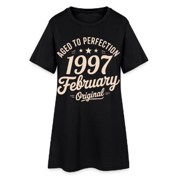 Février 1997 - February 1997 - Robe T-shirt Femme - noir - Devant