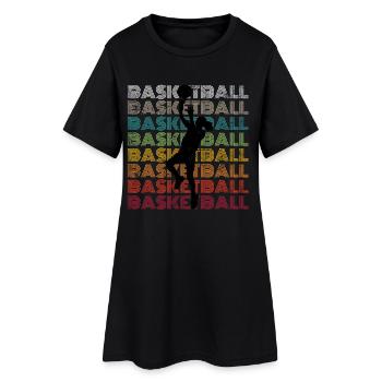 Basket-ball Filles - Robe T-shirt Femme - noir - Devant