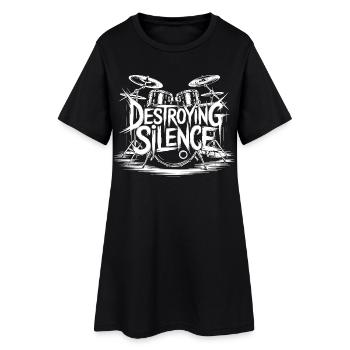 Drummer Drumset Design - Women’s T-Shirt Dress - black - Front