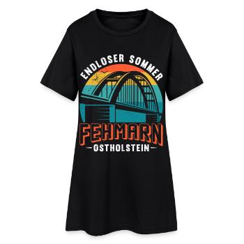Mer Baltique FEHMARN ENDLESS SUMMER OSTHOLSTEIN Drôle - Robe T-shirt Femme - noir - Devant