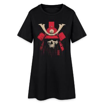 Crimson Samurai Skull - Women’s T-Shirt Dress - black - Front