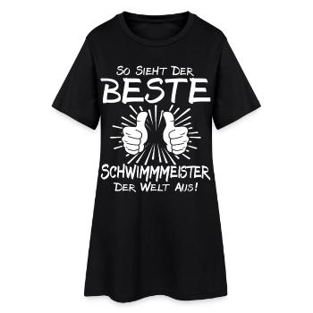Meilleur maître de natation - Robe T-shirt Femme - noir - Devant