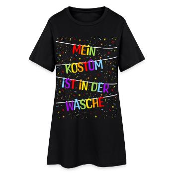 Mon costume est dans la blanchisserie Carnaval Carnaval - Robe T-shirt Femme - noir - Devant