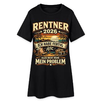 Pensions cadeaux d’adieu 2026 - Robe T-shirt Femme - noir - Devant