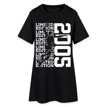 21E ANNIVERSAIRE DU BASKETBALL EN ÉDITION LIMITÉE 2005 - Robe T-shirt Femme - noir - Devant