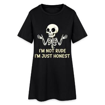 Squelette : pas extravagant - Robe T-shirt Femme - noir - Devant