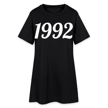 1992 Vintage 1992 Retro Birthday 1992 Gift - Women’s T-Shirt Dress - black - Front