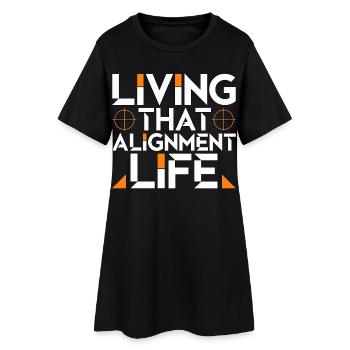 Orthodontic Hygienist Living That Smile Specialist - Frauen T-Shirt-Kleid - Schwarz - Vorne