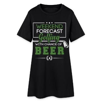 golfe - Robe T-shirt Femme - noir - Devant