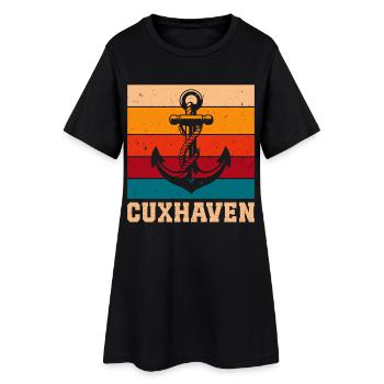 Cuxhaven MER DU NORD à Cuxhaven Vacances Amusantes - Robe T-shirt Femme - noir - Devant