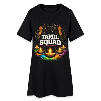 Équipe tamoule Tamilisch Sri Lanka - Robe T-shirt Femme - noir - Devant