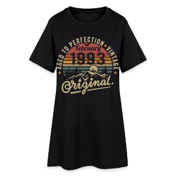 Février 1993 - Robe T-shirt Femme - noir - Devant