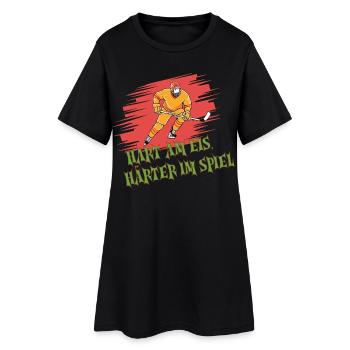 Eishockey Spruch – T-Shirt für Fans - Frauen T-Shirt-Kleid - Schwarz - Vorne
