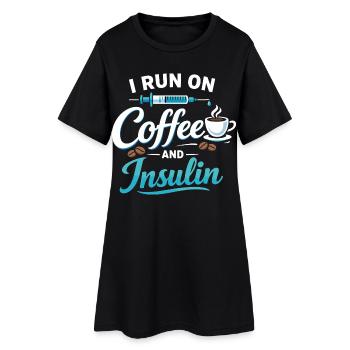 Femmes cadeaux de café pour la sensibilisation au diabète - Robe T-shirt Femme - noir - Devant