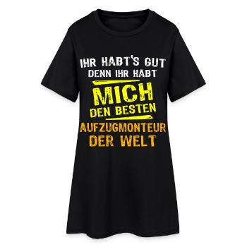 Elevator Technician Gift - Women’s T-Shirt Dress - black - Front