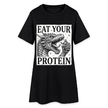 Mangez votre humour de Dragon Knight Protein - Robe T-shirt Femme - noir - Devant