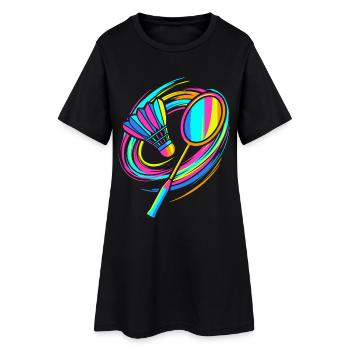 Raquettes de badminton - Robe T-shirt Femme - noir - Devant