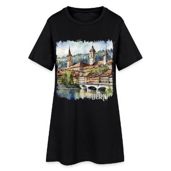 Berne Aquarelle, Berne Suisse - Robe T-shirt Femme - noir - Devant