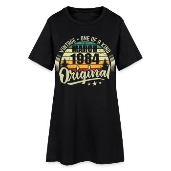 Légende Vivante Depuis Mars 1984 - Robe T-shirt Femme - noir - Devant