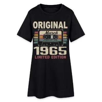 Mars 1965 Vintage mars 1965 - Robe T-shirt Femme - noir - Devant