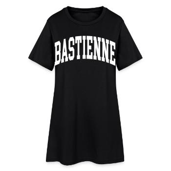 Bastienne - Frauen T-Shirt-Kleid - Schwarz - Vorne