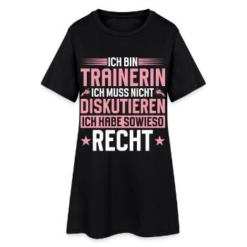 Coach doesn't have to discuss - Women’s T-Shirt Dress - black - Front