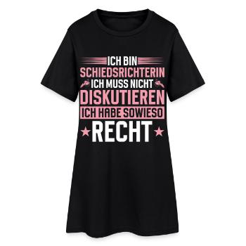 Referee does not have to discuss - Women’s T-Shirt Dress - black - Front