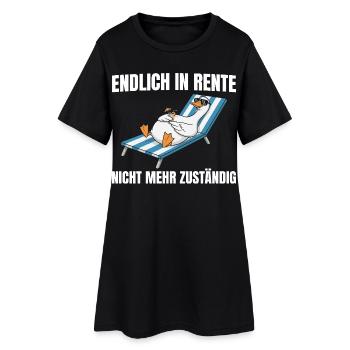 Pension Goose - Retraite non responsable - Robe T-shirt Femme - noir - Devant