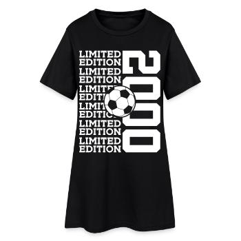 26E ANNIVERSAIRE DU FOOTBALL EN ÉDITION LIMITÉE DE 2000 - Robe T-shirt Femme - noir - Devant