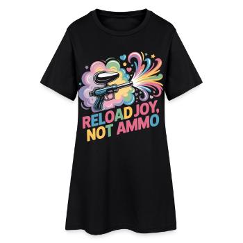 Paintball Fun T-shirt Recharger Joie Pas Munitions - Robe T-shirt Femme - noir - Devant