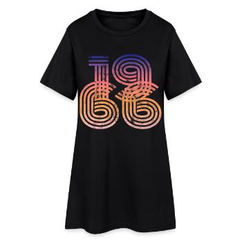 Millésime 1966 - Robe T-shirt Femme - noir - Devant