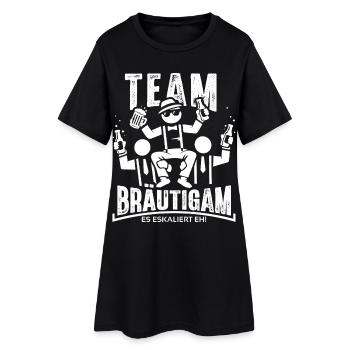 Enterrement de vie de garçon T-shirt Hommes Enterrement de vie de jeune fille - Robe T-shirt Femme - noir - Devant