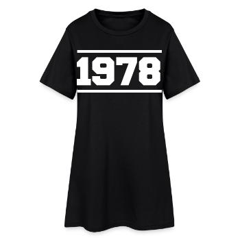 1978 Cadeau rétro 1978 original 1978 - Robe T-shirt Femme - noir - Devant