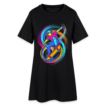 Skateboarders - Women’s T-Shirt Dress - black - Front