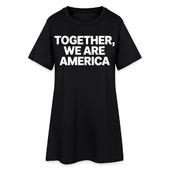 Ensemble Chemise We Are America - Robe T-shirt Femme - noir - Devant