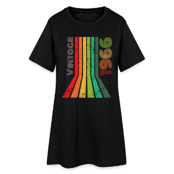 Millésime 1966 - Robe T-shirt Femme - noir - Devant