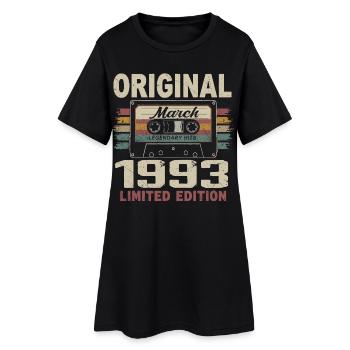 March 1993 Vintage March 1993 - Women’s T-Shirt Dress - black - Front