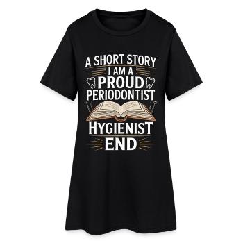 Parodontiste Une nouvelle courte Je suis spécialiste dentaire - Robe T-shirt Femme - noir - Devant